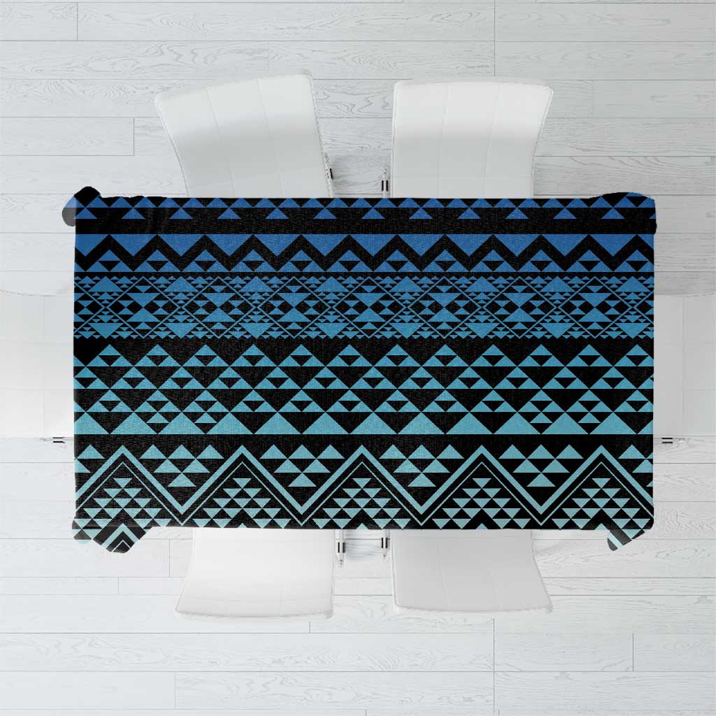 Maori Niho Taniwha Te Wheiao Tablecloth Moana Blue - Polynesian Pride