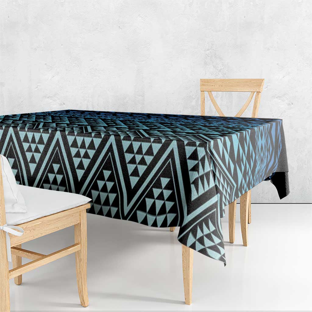 Maori Niho Taniwha Te Wheiao Tablecloth Moana Blue - Polynesian Pride