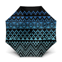 Maori Niho Taniwha Te Wheiao Umbrella Moana Blue - Polynesian Pride