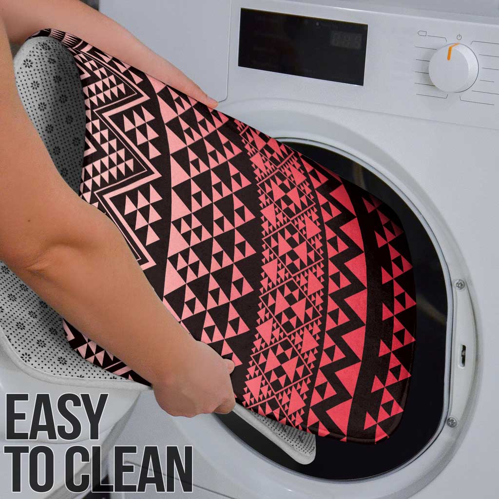 Maori Niho Taniwha Te Wheiao Bathroom Set Terracotta - Polynesian Pride