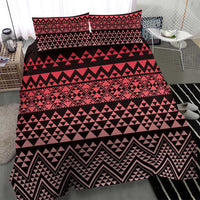 Maori Niho Taniwha Te Wheiao Bedding Set Terracotta - Polynesian Pride