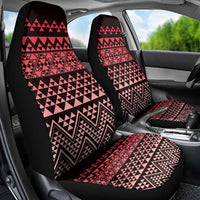 Maori Niho Taniwha Te Wheiao Car Seat Cover Terracotta - Polynesian Pride