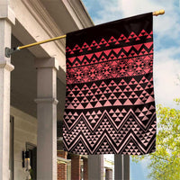 Maori Niho Taniwha Te Wheiao Garden Flag Terracotta LT7 House Flag Terracotta - Polynesian Pride