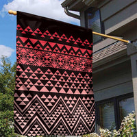 Maori Niho Taniwha Te Wheiao Garden Flag Terracotta LT7 - Polynesian Pride