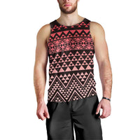Maori Niho Taniwha Te Wheiao Men Tank Top Terracotta LT7 - Polynesian Pride