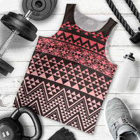 Maori Niho Taniwha Te Wheiao Men Tank Top Terracotta LT7 - Polynesian Pride