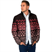 Maori Niho Taniwha Te Wheiao Padded Jacket Terracotta - Polynesian Pride