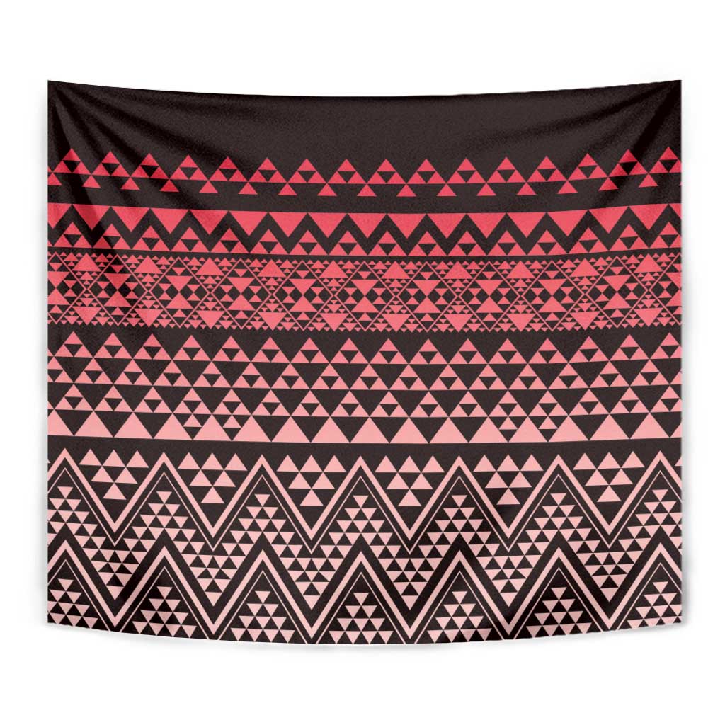 Maori Niho Taniwha Te Wheiao Tapestry Terracotta - Polynesian Pride