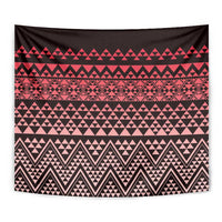 Maori Niho Taniwha Te Wheiao Tapestry Terracotta - Polynesian Pride