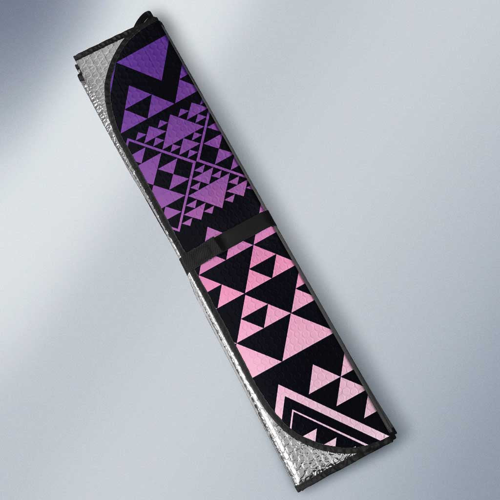 Maori Niho Taniwha Te Wheiao Auto Sun Shade Waiporoporo LT7 - Polynesian Pride