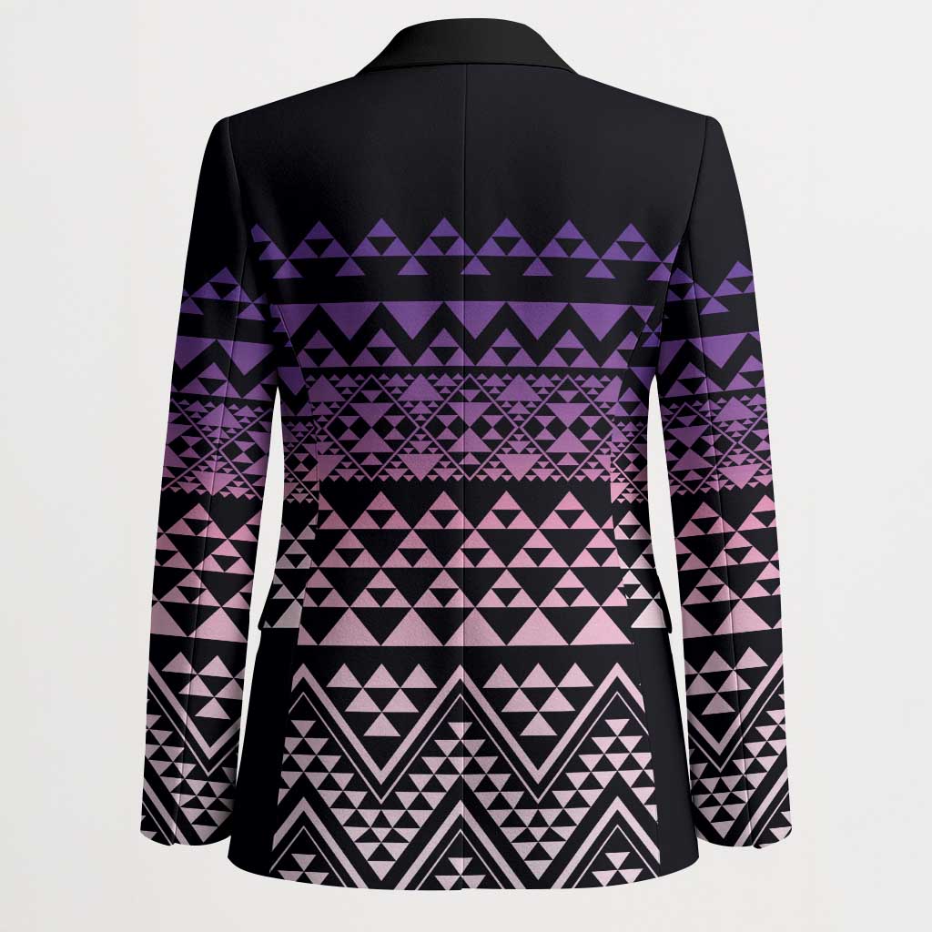 Maori Niho Taniwha Te Wheiao Blazer Waiporoporo - Polynesian Pride