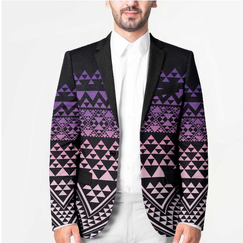 Maori Niho Taniwha Te Wheiao Blazer Waiporoporo - Polynesian Pride