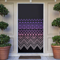 Maori Niho Taniwha Te Wheiao Door Cover Waiporoporo LT7 Purple - Polynesian Pride