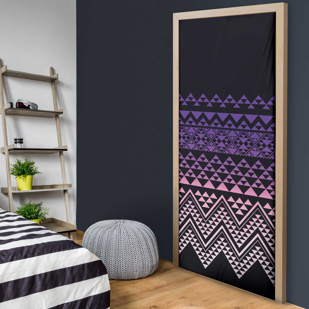Maori Niho Taniwha Te Wheiao Door Cover Waiporoporo LT7 - Polynesian Pride