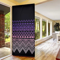 Maori Niho Taniwha Te Wheiao Door Cover Waiporoporo LT7 - Polynesian Pride