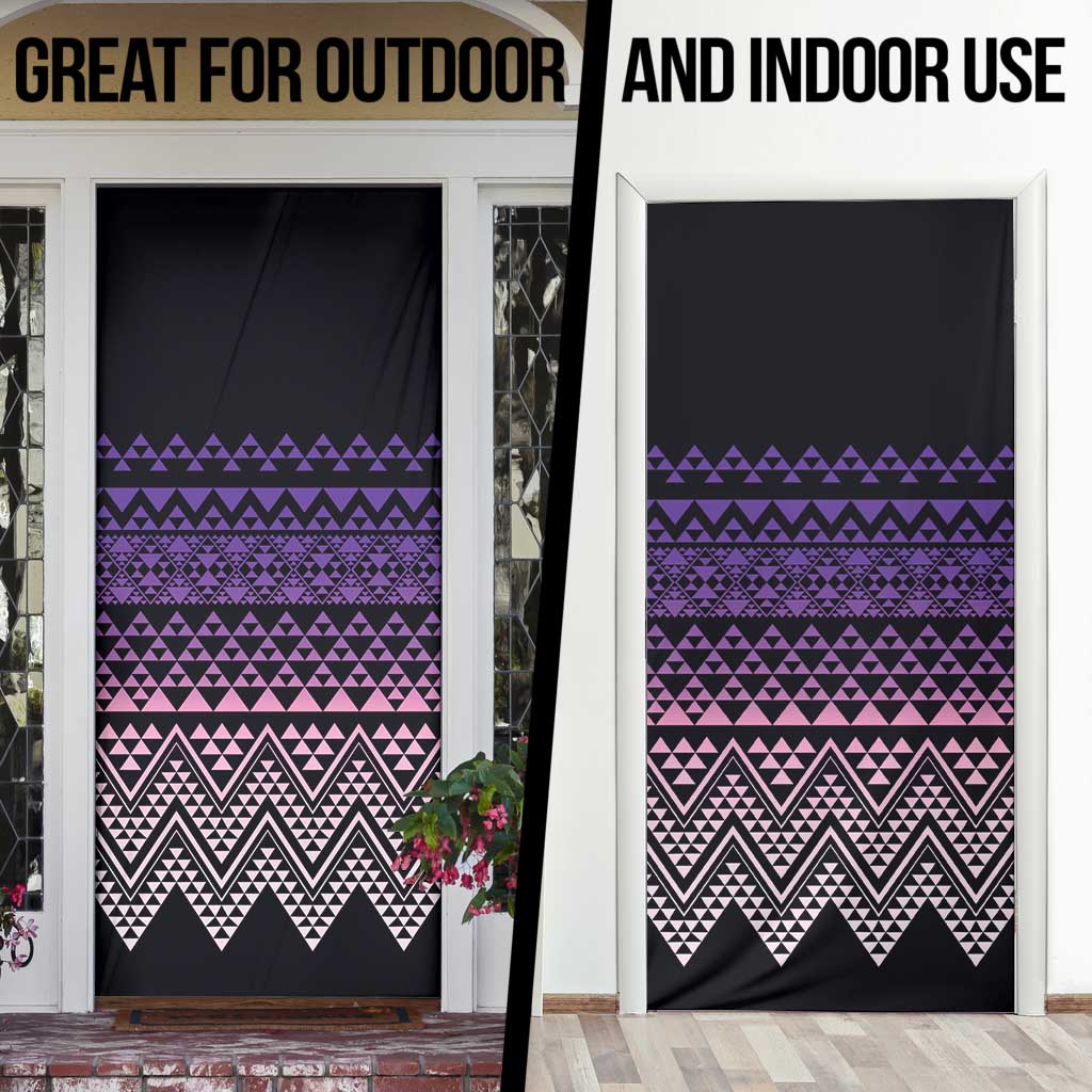 Maori Niho Taniwha Te Wheiao Door Cover Waiporoporo LT7 - Polynesian Pride