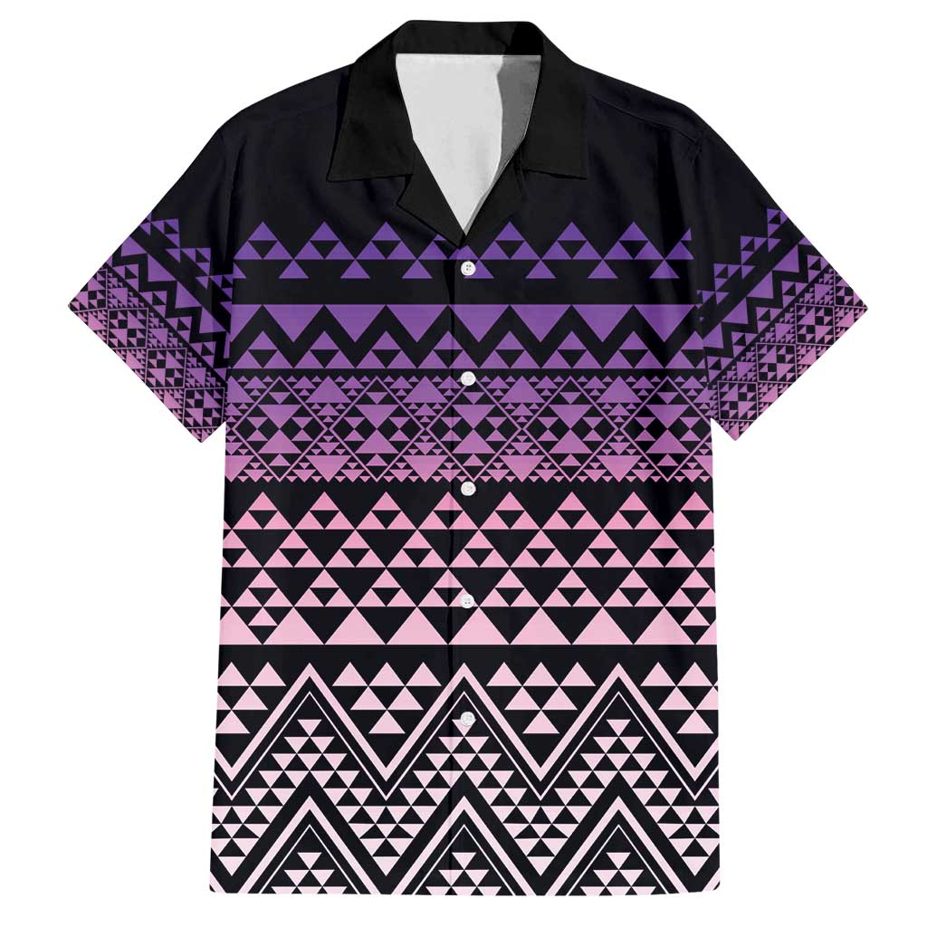 Maori Niho Taniwha Te Wheiao Family Matching Off Shoulder Maxi Dress and Hawaiian Shirt Waiporoporo - Polynesian Pride