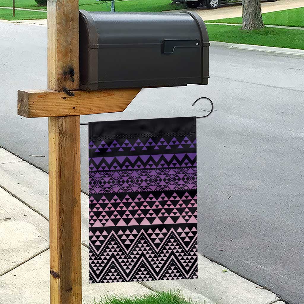 Maori Niho Taniwha Te Wheiao Garden Flag Waiporoporo - Polynesian Pride