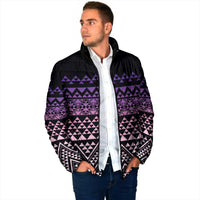 Maori Niho Taniwha Te Wheiao Padded Jacket Waiporoporo LT7 - Polynesian Pride