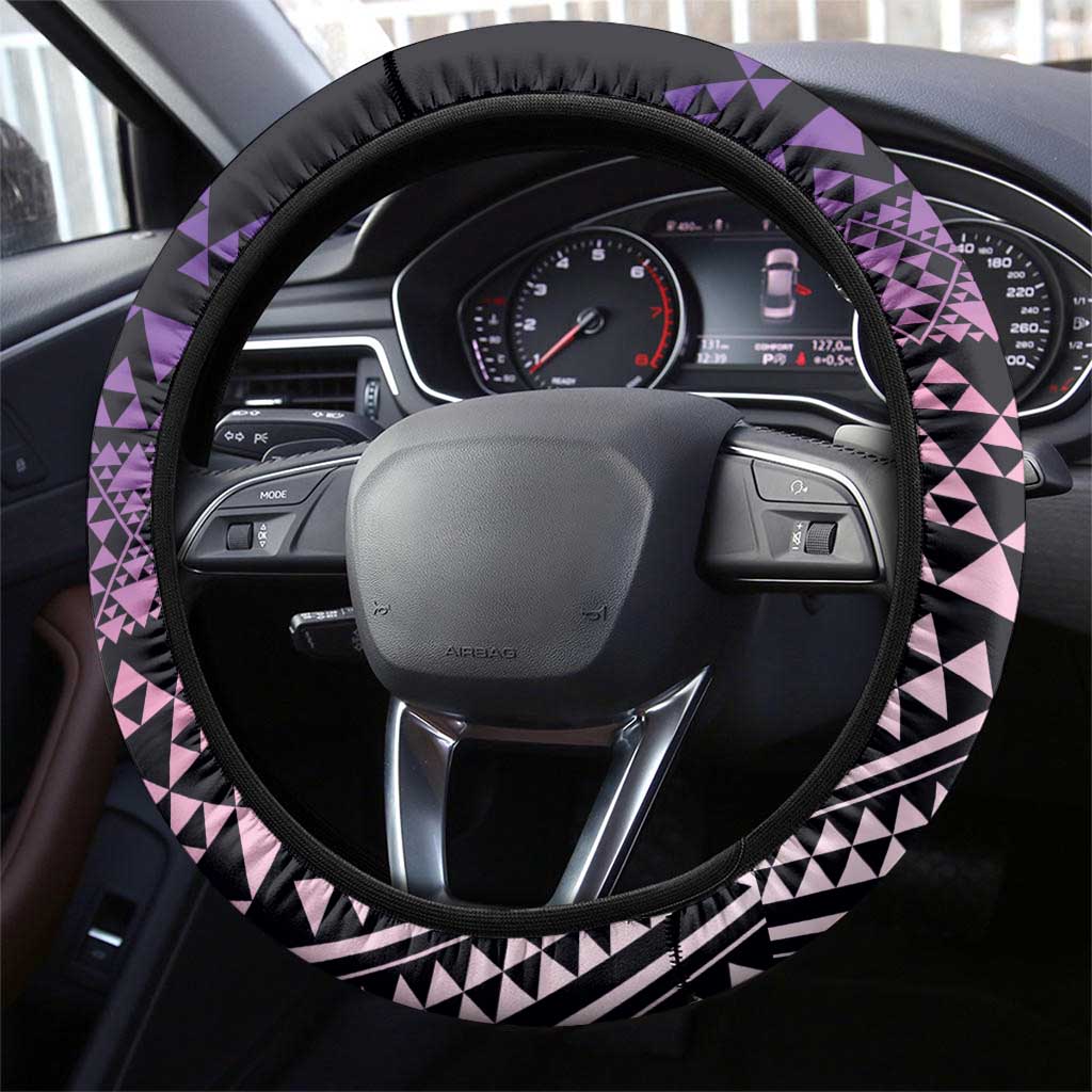 Maori Niho Taniwha Te Wheiao Steering Wheel Cover Waiporoporo LT7 - Polynesian Pride