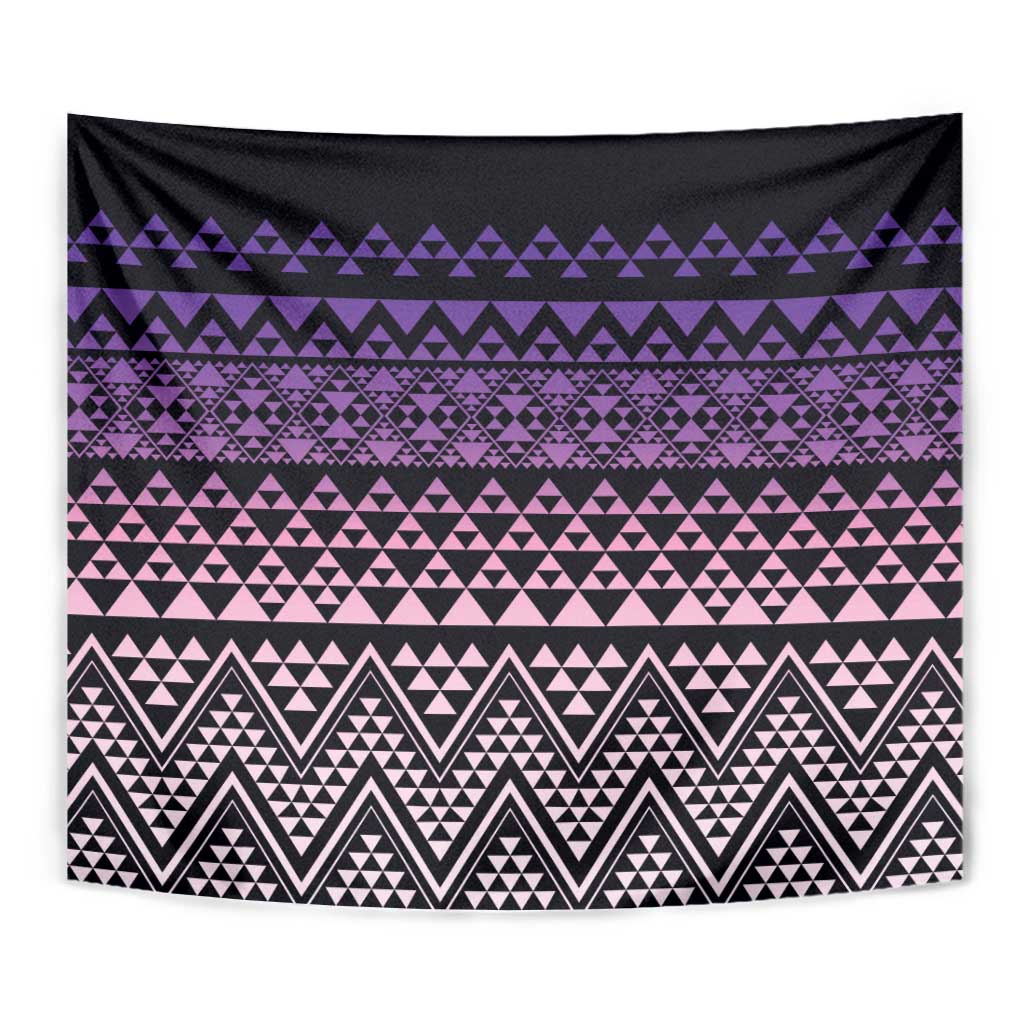 Maori Niho Taniwha Te Wheiao Tapestry Waiporoporo - Polynesian Pride