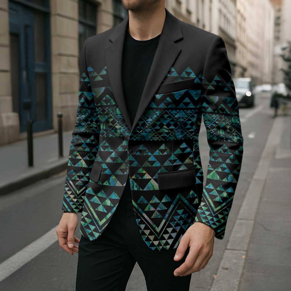 Maori Niho Taniwha Te Wheiao Blazer Paua Shell - Polynesian Pride