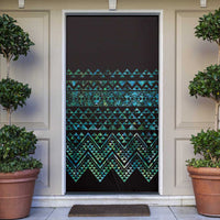 Maori Niho Taniwha Te Wheiao Door Cover Paua Shell - Polynesian Pride