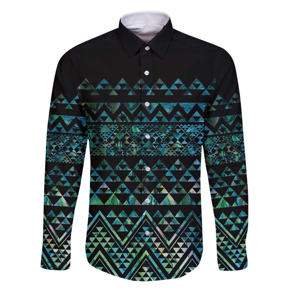 Maori Niho Taniwha Te Wheiao Family Matching Mermaid Dress and Hawaiian Shirt Paua Shell - Polynesian Pride