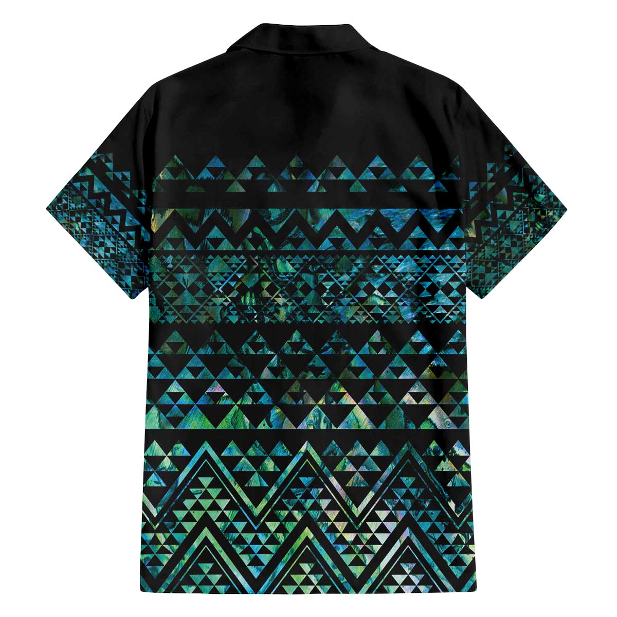 Maori Niho Taniwha Te Wheiao Family Matching Off The Shoulder Long Sleeve Dress and Hawaiian Shirt Paua Shell - Polynesian Pride