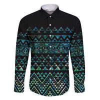 Maori Niho Taniwha Te Wheiao Family Matching Short Sleeve Bodycon Dress and Hawaiian Shirt Paua Shell - Polynesian Pride