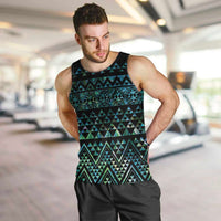 Maori Niho Taniwha Te Wheiao Men Tank Top Paua Shell LT7 Colorful - Polynesian Pride