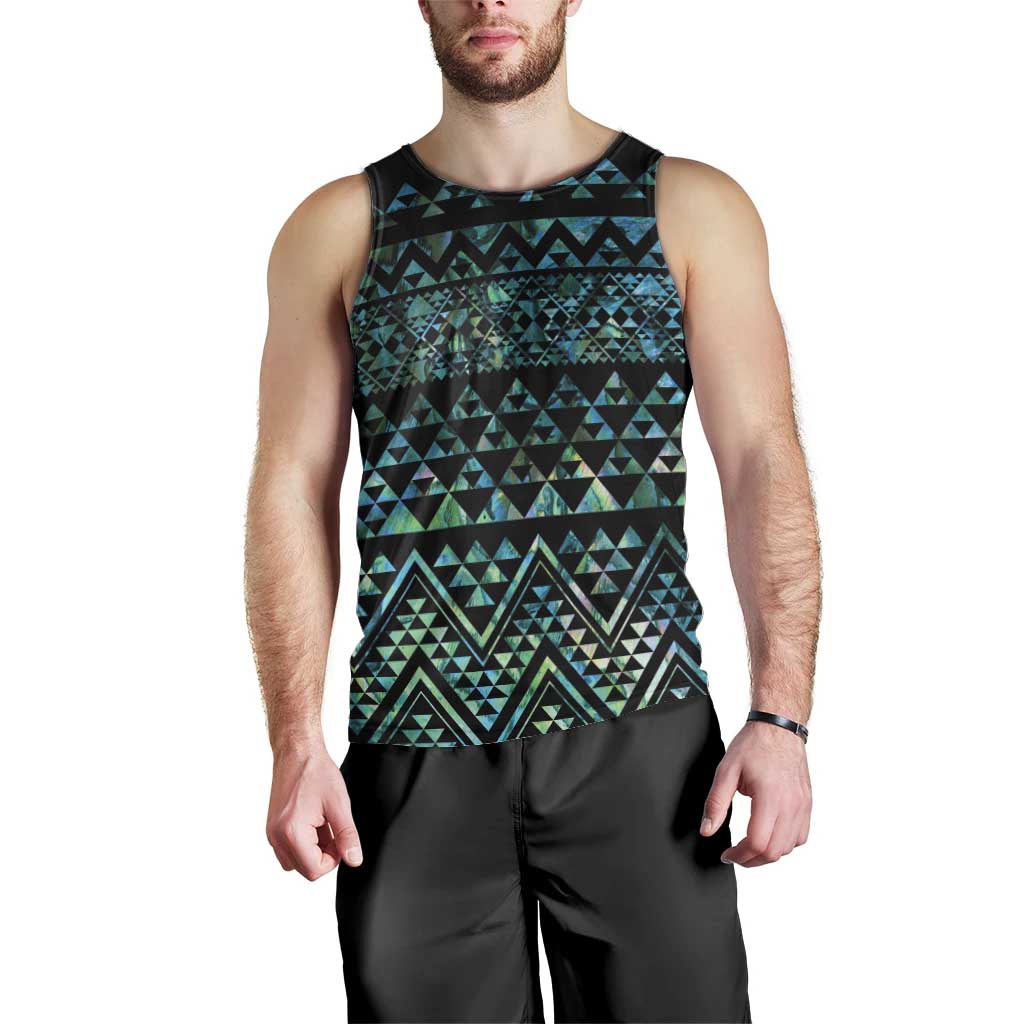 Maori Niho Taniwha Te Wheiao Men Tank Top Paua Shell LT7 - Polynesian Pride