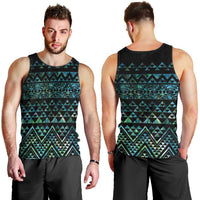 Maori Niho Taniwha Te Wheiao Men Tank Top Paua Shell LT7 - Polynesian Pride