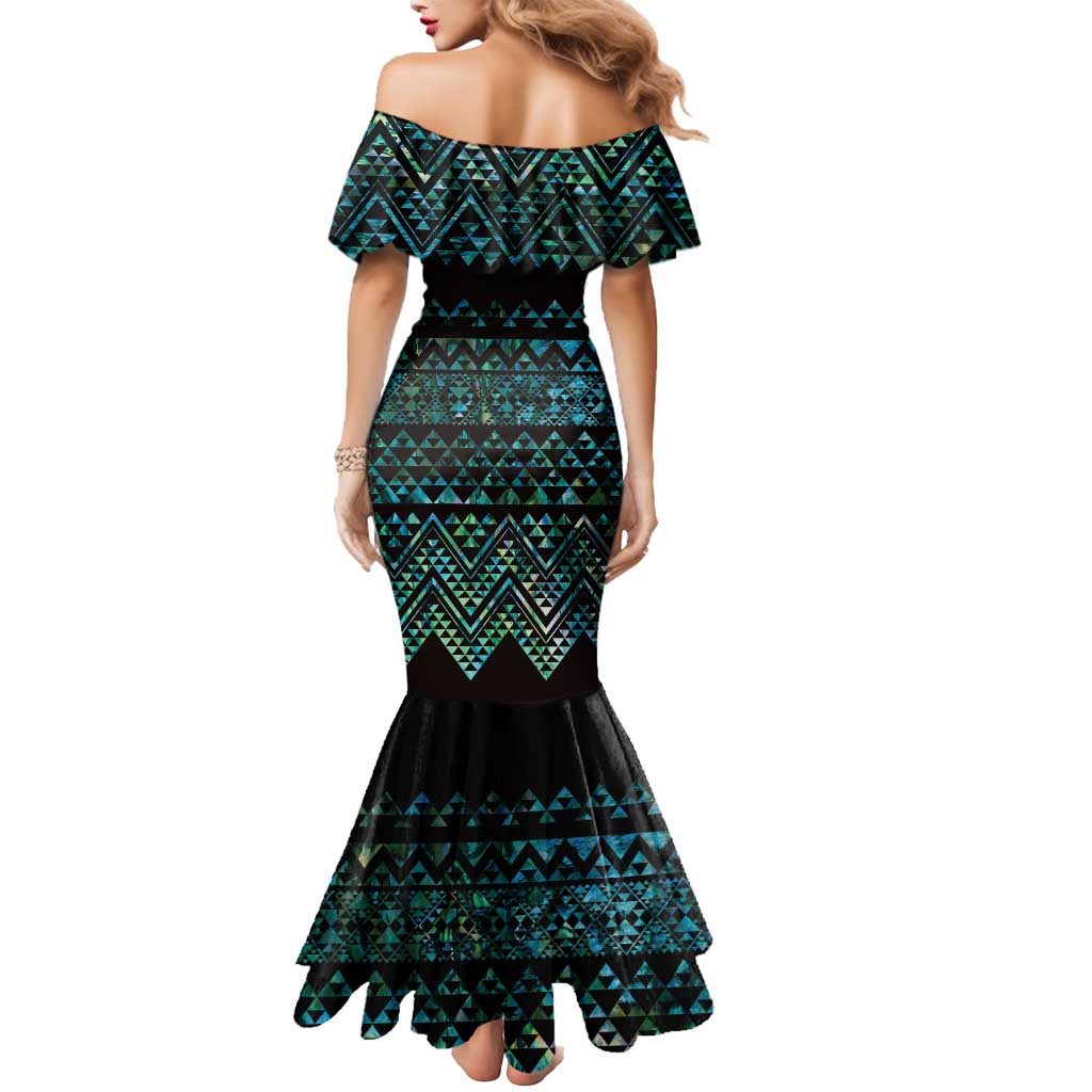 Maori Niho Taniwha Te Wheiao Mermaid Dress Paua Shell - Polynesian Pride