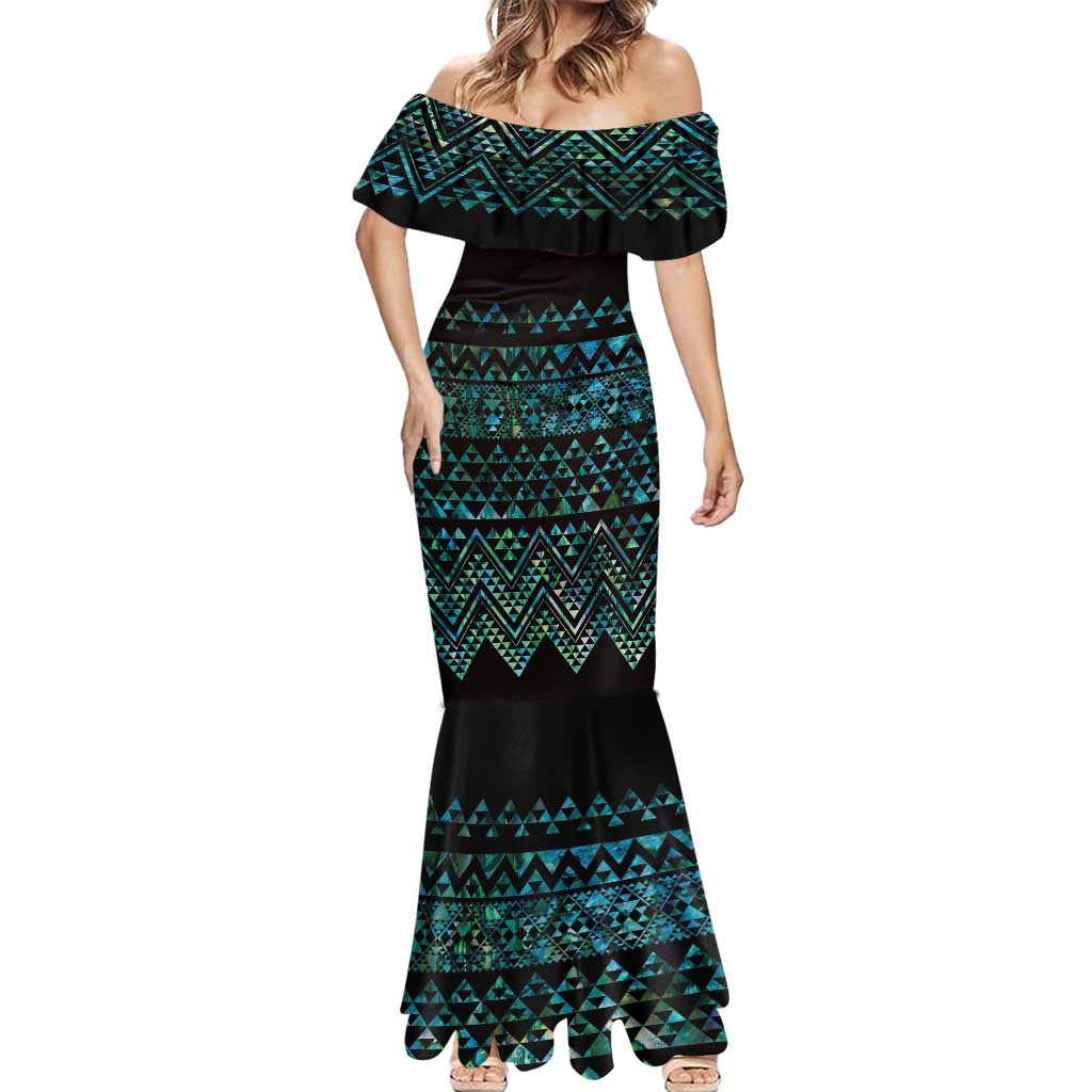 Maori Niho Taniwha Te Wheiao Mermaid Dress Paua Shell - Polynesian Pride