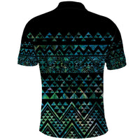 Maori Niho Taniwha Te Wheiao Polo Shirt Paua Shell - Polynesian Pride