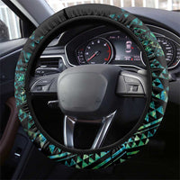 Maori Niho Taniwha Te Wheiao Steering Wheel Cover Paua Shell - Polynesian Pride