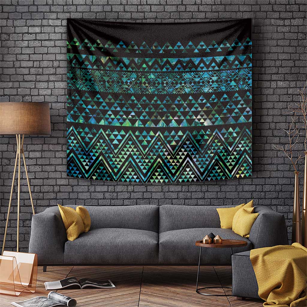 Maori Niho Taniwha Te Wheiao Tapestry Paua Shell - Polynesian Pride