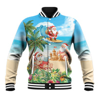 Tropical Christmas Funny Santa Baseball Jacket Beach Vacation LT7 Unisex Multicolor - Polynesian Pride