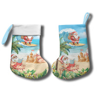 Tropical Christmas Funny Santa Christmas Stocking Beach Vacation LT7 - Polynesian Pride