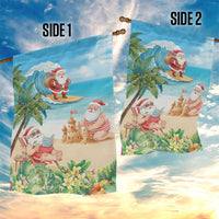 Tropical Christmas Funny Santa Garden Flag Beach Vacation LT7 - Polynesian Pride