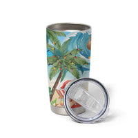 Tropical Christmas Funny Santa Tumbler Cup Beach Vacation LT7 - Polynesian Pride