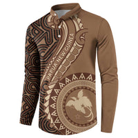 Papua New Guinea Oro Tapa Motif Button Sweatshirt Classic LT7 - Polynesian Pride