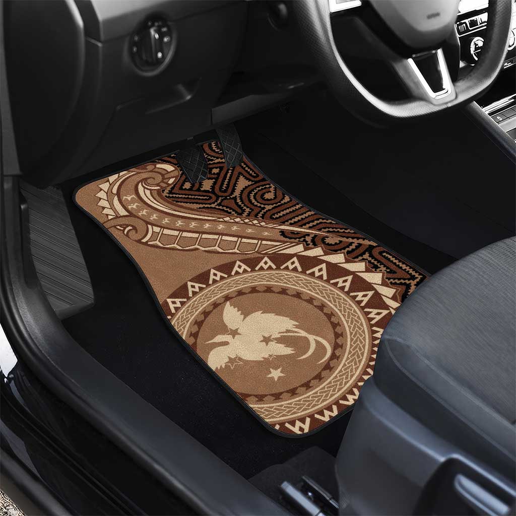 Papua New Guinea Oro Tapa Motif Car Mats Classic LT7 - Polynesian Pride