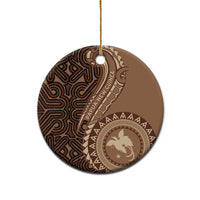 Papua New Guinea Oro Tapa Motif Ceramic Ornament Classic LT7 - Polynesian Pride