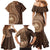 Papua New Guinea Oro Tapa Motif Family Matching Mermaid Dress and Hawaiian Shirt Classic