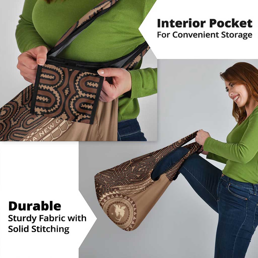 Papua New Guinea Oro Tapa Motif Grocery Bag Classic