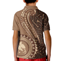 Papua New Guinea Oro Tapa Motif Kid Polo Shirt Classic