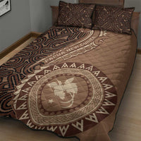 Papua New Guinea Oro Tapa Motif Quilt Bed Set Classic LT7 - Polynesian Pride