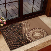 Papua New Guinea Oro Tapa Motif Rubber Doormat Classic LT7 - Polynesian Pride